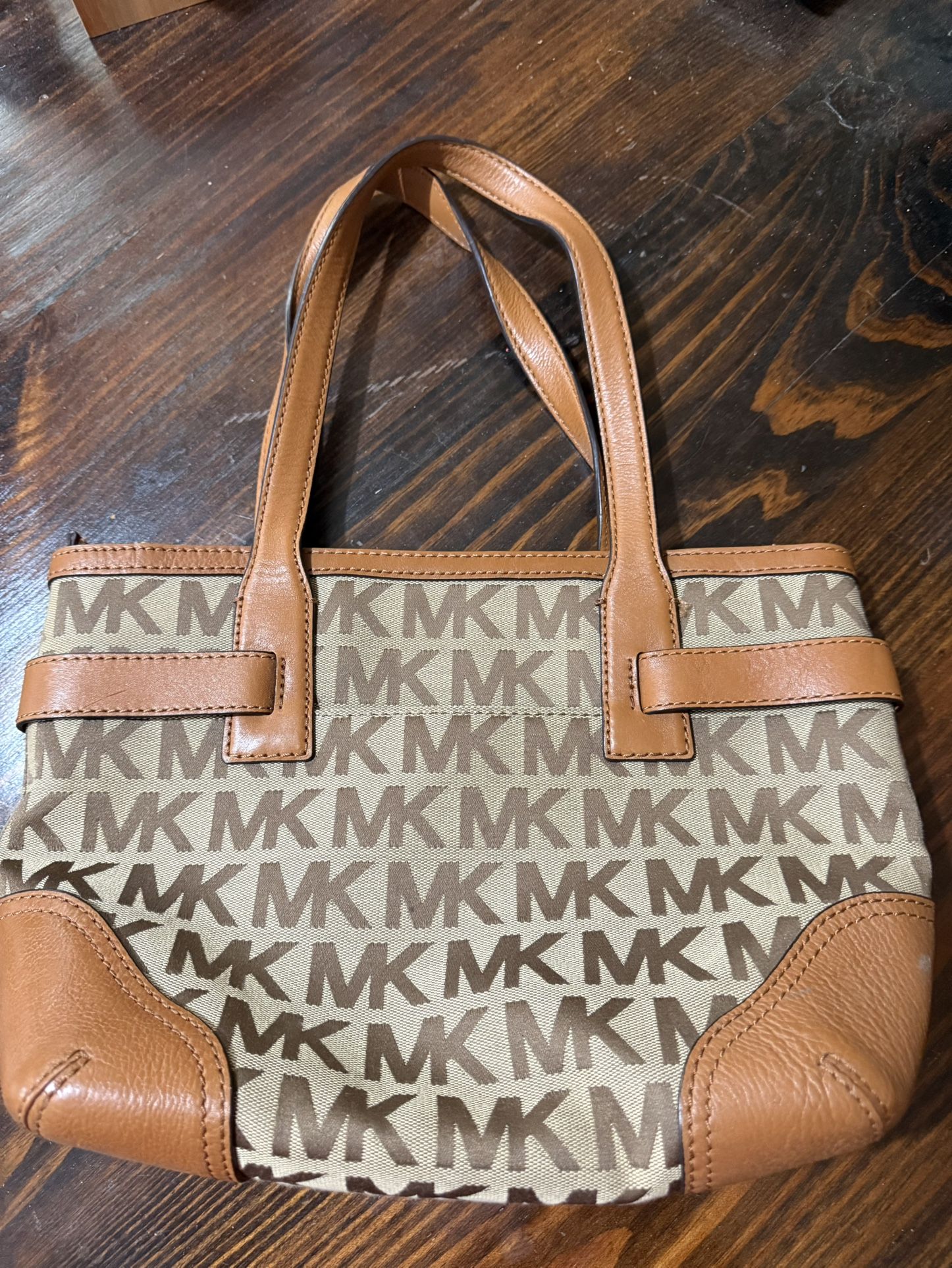 MK Canvass & Leather Bag