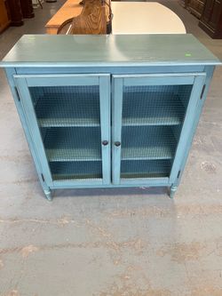 Blue country style cabinet (in store)