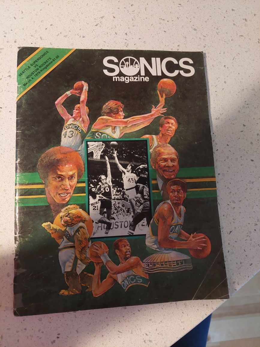 1979 Seattle Supersonic game Program..Mar.4 vs. Rockets...Very Good