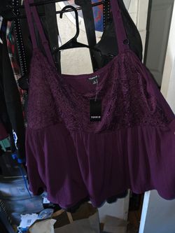 Babydoll Crinkle Gauze Cami winter bloom soxe 4x
