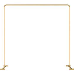 LANGXUN Heavy Duty Gold Metal Square Backdrop Stand