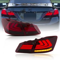 13-17 Honda Accord 9th Gen Sedan Vland LED Tail Lights With Sequential Turn Signal