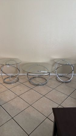 Coffee table and 2 end tables