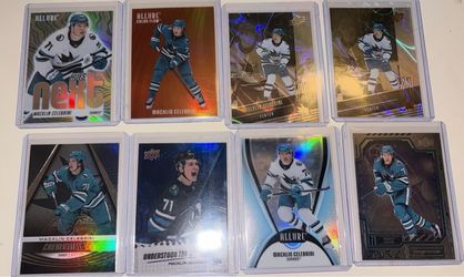 Macklin Celebrini Rookie Hockey Card Lot of 8
