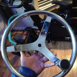 New Stainless Boat Steering Wheel 
