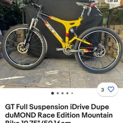 2001 Gt IDrive Fullsuspension Mountain Bike 