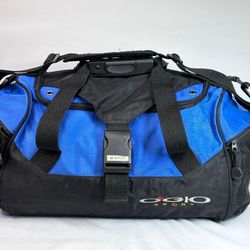 #1022 OGIO Blue Black Duffle Bag Medium Shoulder Carry Gym Travel Bag