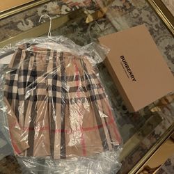 Girl, Burberry Skirt