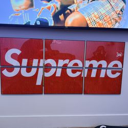 6 Piece Modern Supreme lV Art Picture Poster Print With Borderless Glass Frames 