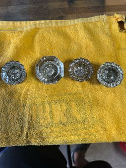Victorian Crystal Glass Door Knobs