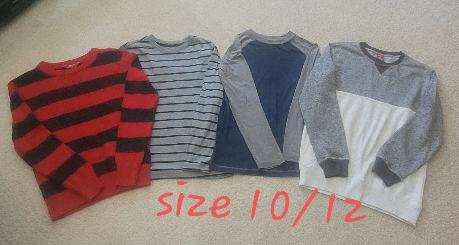 Boys Size 10/12 Tops- Like NEW