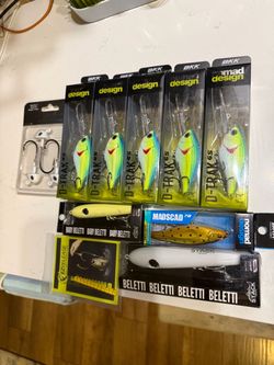 D-Trak Deep Crank Floating, BKK EWG Spear Hooks BKK Spear EWG Wide Gap 1X Trebles