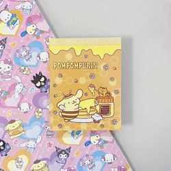 Sanrio Pompompurin Honey Bee Mini Memo Notepad, Stationery, Kaiwaii 2024