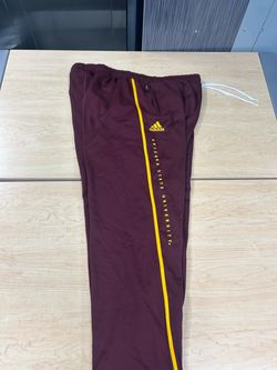 adidas Arizona State Sun Devils Track Pants Maroon Gold White 3XL