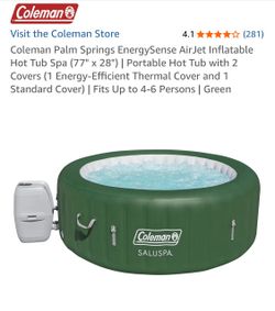 Coleman SaluSpa Palm Springs 4–6 Person Inflatable Hot Tub – Works Great