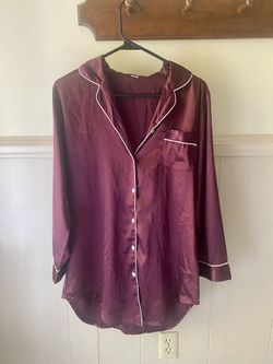 Faux Silk Night Shirt - Size Small