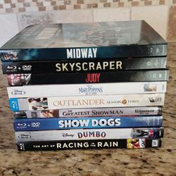 Blu-Ray DVDs-New/Sealed