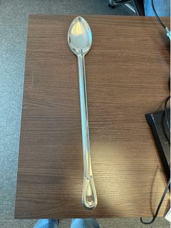 Winco Stainless Steel Basting Spoon, Solid, 21", 1.5mm (2 spoons)
