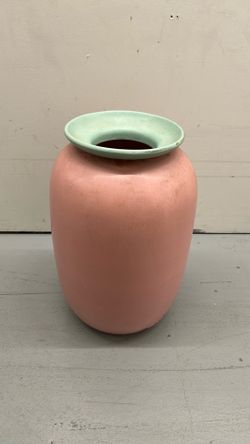 Pink and mint green pottery