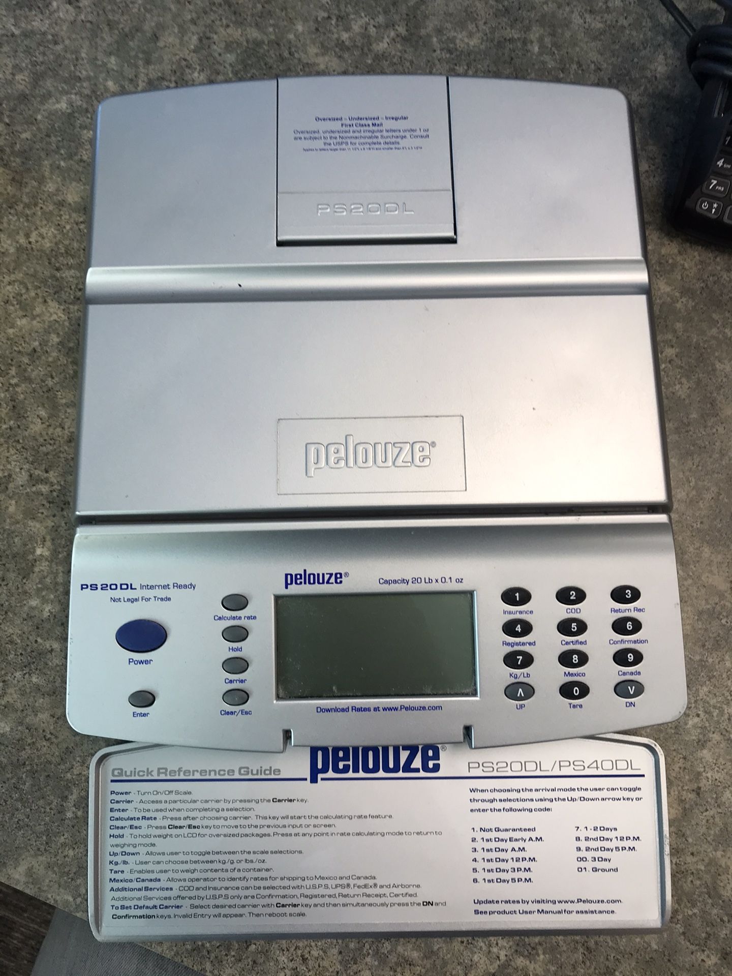 Palouse PS20DL Digital Postal Scale