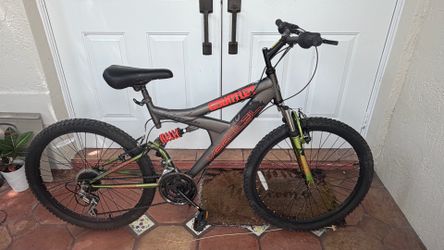 Youth Boys 24 inch full suspension mountain bike 21 speed bicycle age 8 to 14