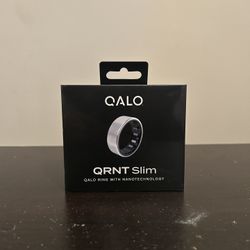  QALO QRNT Slim Smart Ring Size 13 Matte Silver Sleep Heart Rate Fitness Track