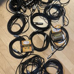 Pro Cables XLR Microphone Cables. Pick Up and East Orange.