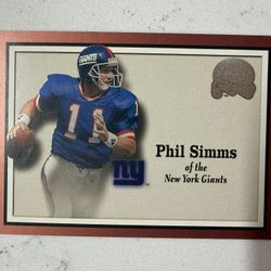 Phil Simms 2000 Fleer Greats of the Game #92 New York Giants
