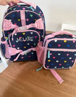 Girl bookbag/ pottery barn.