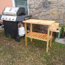 Barbeque side table