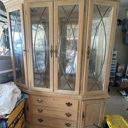 THOMASVILLE BEAUTIFUL BLOND OAK DINING SET 