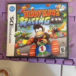 original Vintage Nintendo, Ds Diddy, Kong, Racing Ds Game In Great Condition