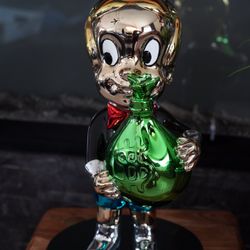 Custom Richie Rich Holding Money Bag Statue Sculpture
