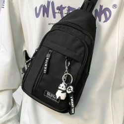  Crossbody Backpack With Panda Charm