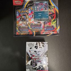 White Flare Booster bundle and Phantasmal Flames 3 pack blister combo