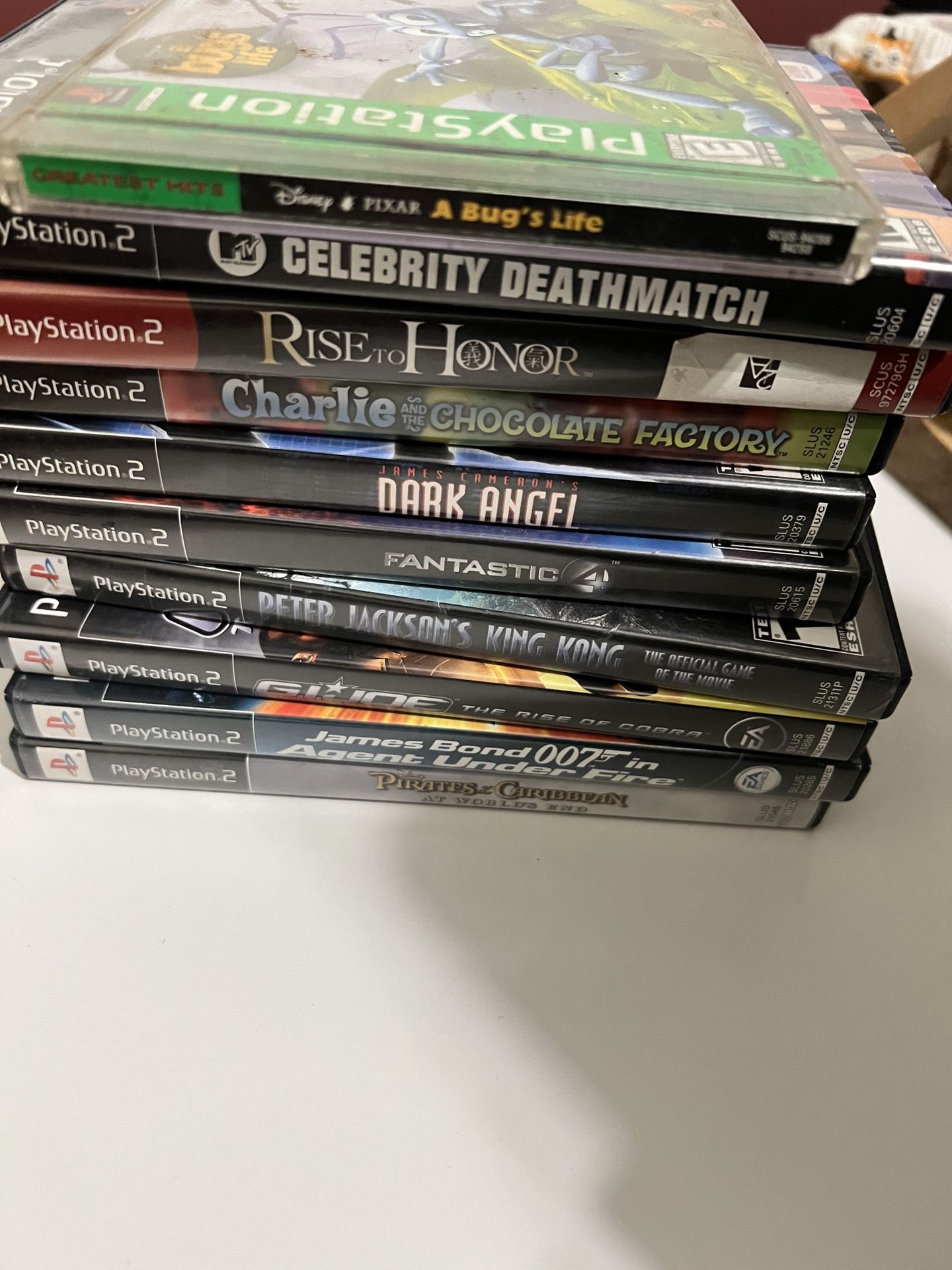 🎬 Movie-Based PS2 Games – 10 Title Lot – Charlie, Bond, King Kong + More – $85