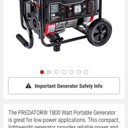 Predator Generator 1800wat