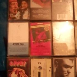 13 CASSETTES,Willie And Waylon,The Doors,2 New Order,2 REM GREEN AND LIFES RICH PAGEANT,JETHRO TULL  THE BEST OF,,THE KINKS ONE FOR THE DEAD