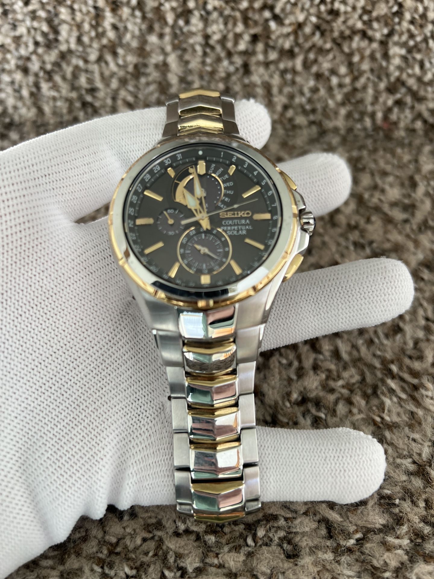 Seiko Coutura Men´s Solar Perpetual Calendar Alarm...