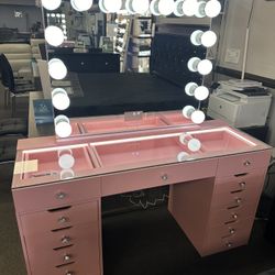 Pink Vanity Set w/ Bluetooth 