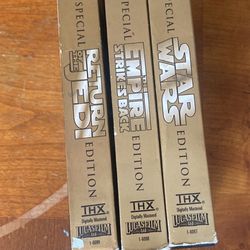 Star Wars Trilogy Special Edition VHS Set 