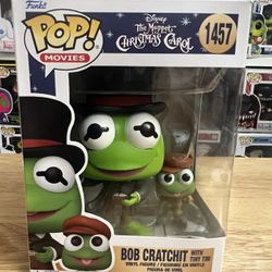 Kermit as Bob Cratchit & Tiny TIm Funko Pop #1457 Muppets Christmas Carol Disney