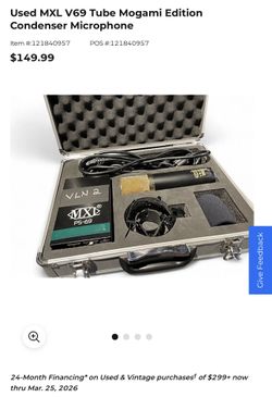 MXL V69 Mogami Edition Tube Mic