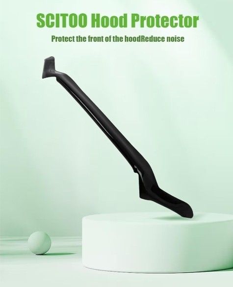 SCITOO Hood Protector Fit For 2016-2022 for Toyota for Tacoma Black Bugflector 2016 2017 2018 2019 2020 2021 2022 16 17 18 19 20 21 22