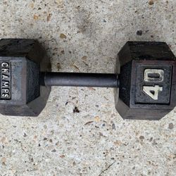 (YES IT'S STILL AVAILABLE) One 40 Lb Dumbbell