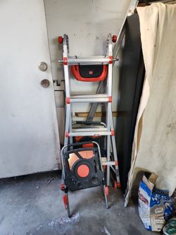 Little Giant Ladder system with two air decks and Tool pouch