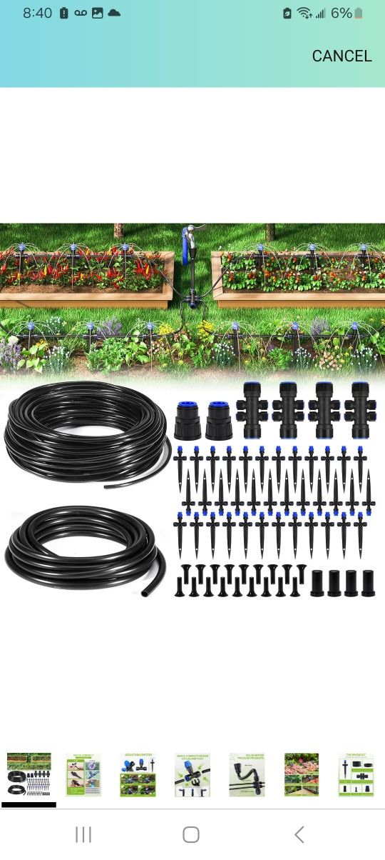 210 Foot Drip Irrigation Kit $25