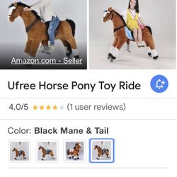 Brown Horse Riding Toy