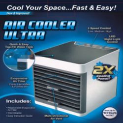 Personal Air Cooler Fan for Home Office Desktop Humidifier Fresh Cool Air USB Powered

Enjoy the fresh cool air with Portable AC Mini Water Coole