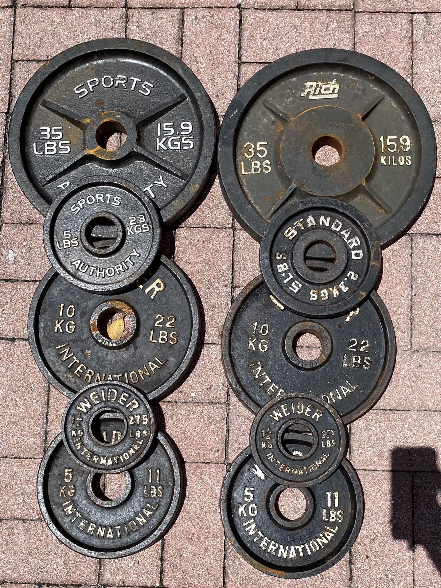 Weight Plate Set 2 Inch Holes